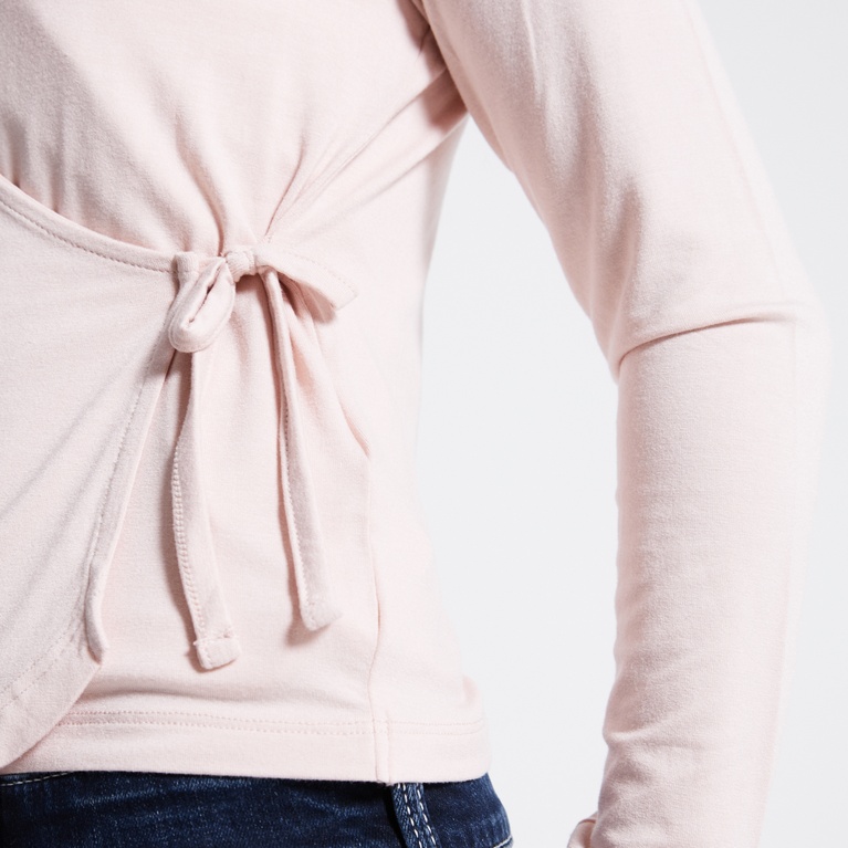 Wrap top "Bodil" Pink